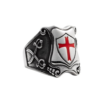 pierścień KNIGHTS TEMPLAR RED CROSS