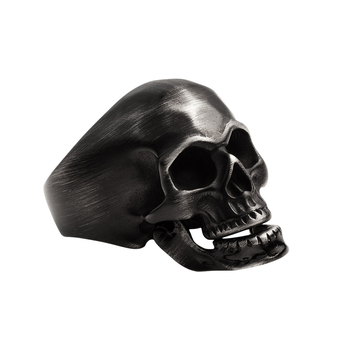 pierścień SKULL BLACK