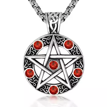 wisior PENTAGRAM RED