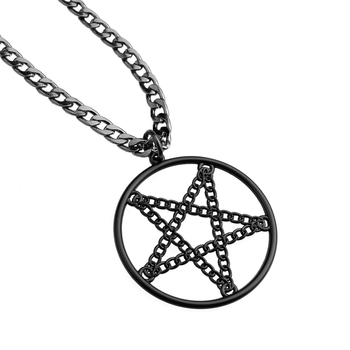 wisior + łańcuch PENTAGRAM